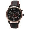 Curren Quartz Watch with Leather Band (Black 4.7cm Dial) Unisex - Champagne - CUR116