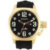 Curren Men's Watch and Silicone Band (Black 5.7cm Dial) - CUR043