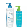 Bioderma Atoderm Cream 500ml & Sebium Gel Moussant Hydration and Purification 200ml Duo